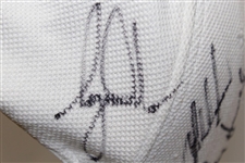 Tiger Woods & others Signed White TW Hat JSA ALOA
