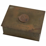 1920 Salem Golf Club Medal Play Best Net Trophy Box Won by D. E. Measures