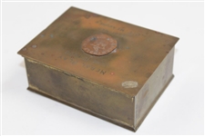 1920 Salem Golf Club Medal Play Best Net Trophy Box Won by D. E. Measures