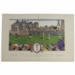 1930 Bobby Jones at St. Andrews Currier & Ives Foldout from Fortune Magazine