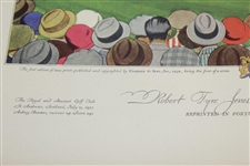 1930 Bobby Jones at St. Andrews Currier & Ives Foldout from Fortune Magazine