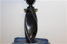 De Luxe Single Par Aide Blue Golf Ball Washer Stand Made by Par Made Products, Co.