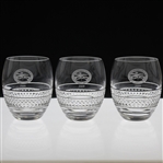 Three (3) 2009 National Pro-Am at Pebble Beach Waterford Crystal Goblets