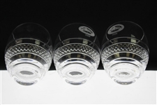 Three (3) 2009 National Pro-Am at Pebble Beach Waterford Crystal Goblets