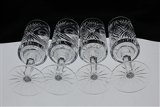 Four (4) 1994 National Pro-Am at Pebble Beach Waterford Crystal Wine Glasses - Winning Team!