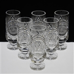 Six (6) 1994 National Pro-Am at Pebble Beach Waterford Crystal Water Glasses - Winning Team!