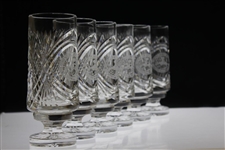 Six (6) 1994 National Pro-Am at Pebble Beach Waterford Crystal Water Glasses - Winning Team!