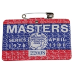 Ray Floyd Signed on Back 1976 Masters Tournament SERIES Badge #22008 JSA ALOA