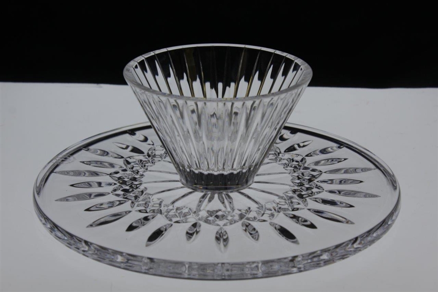 2020 The Memorial Tournament Contestant's Gift Waterford Crystal Tray with Box