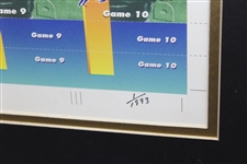 Don Shula Signed Strip of Miami Dolphins Tickets - Framed JSA ALOA