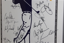 Arnold Palmer, Michael Jordan, Sean Connery, Griffey Jr. & others Signed 1998 Lexus Challenge Poster - Framed JSA ALOA