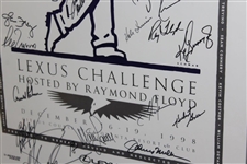 Arnold Palmer, Michael Jordan, Sean Connery, Griffey Jr. & others Signed 1998 Lexus Challenge Poster - Framed JSA ALOA