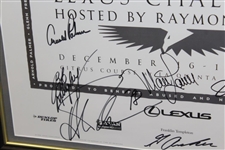 Arnold Palmer, Michael Jordan, Sean Connery, Griffey Jr. & others Signed 1998 Lexus Challenge Poster - Framed JSA ALOA