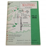 1970 Masters Tournament Spectator Guide - Billy Casper Winner