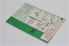 1970 Masters Tournament Spectator Guide - Billy Casper Winner