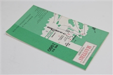1980 Masters Tournament Spectator Guide - Seve Ballesteros Winner