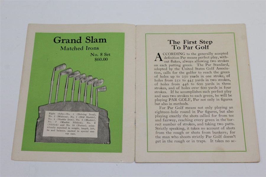 'The First Step to Par Golf' Hillerich & Bradsby Co. Instructional with Bobby Jones & Grand Slam Club