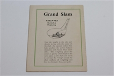 'The First Step to Par Golf' Hillerich & Bradsby Co. Instructional with Bobby Jones & Grand Slam Club