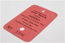 1955 Walker Cup at St. Andrews Friday Ticket #1596 - USA Win 10-2