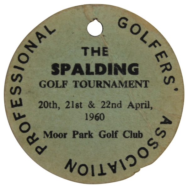 1960 The Spalding Golf Tournament at Moor Park GC Competitor Ticket - Harry Weetman Winner
