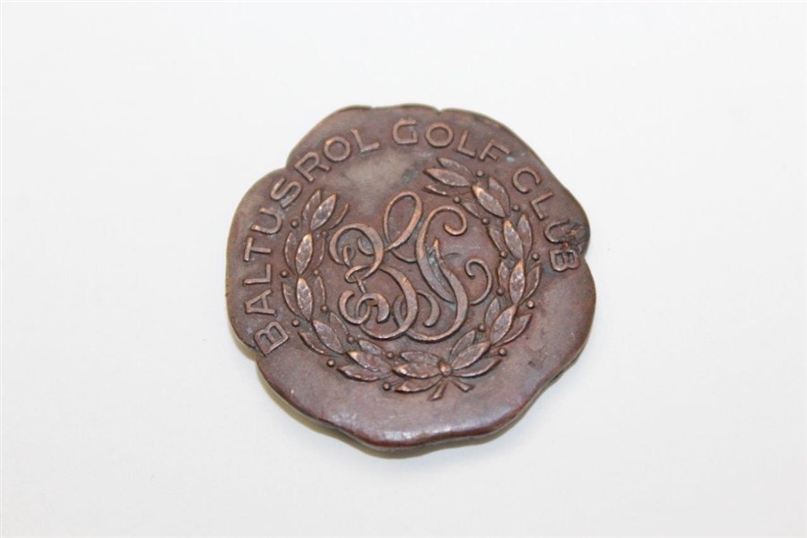 Vintage Baltusrol Golf Club Medal - Unique