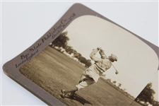 Walter J. Travis Stereopic Bay State Publishing Co. 'Finish, showing back' Photo