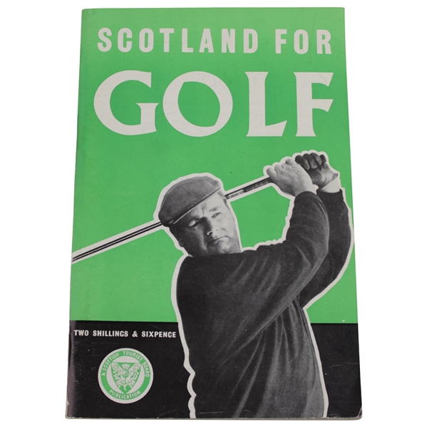 1962 Scotland For Golf A Scottish Tourist Board Course Guide by Frank Moran