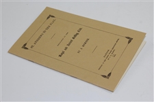 Ltd Ed Facsimile of Rare 1854 'St. Andrews to the Play' Dedicated to R&A by a Member Booklet