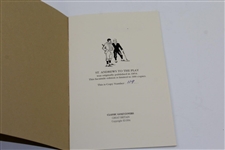 Ltd Ed Facsimile of Rare 1854 'St. Andrews to the Play' Dedicated to R&A by a Member Booklet