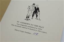 Ltd Ed Facsimile of Rare 1854 'St. Andrews to the Play' Dedicated to R&A by a Member Booklet