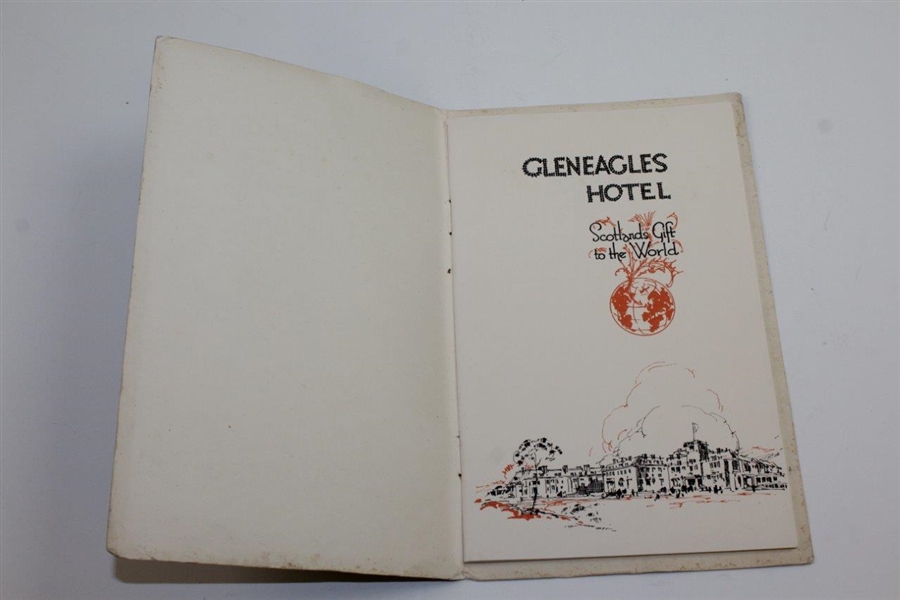 Undated Circa 1920's Gleneagles hotel 'Scotlands Gift to the World'- The King's & Queen's Courses