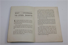 1933 'Hints on Play with Steel Shafts' by Henry Cotton