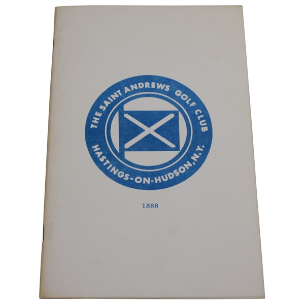 1980 Saint Andrews Golf Club: An Historical Essay by Ford Frick (St. Andrews Member & Baseball Commish)