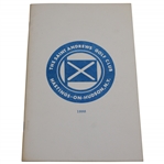 1980 Saint Andrews Golf Club: An Historical Essay by Ford Frick (St. Andrews Member & Baseball Commish)