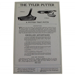 Vintage The Tyler Putter: A Putter That Putts Advertisement 