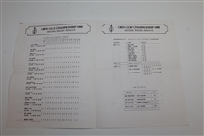 1980 OPEN at Muirfield Program with Results Page, Voucher, & 2 Attached Tickets - Tom Watson Winner