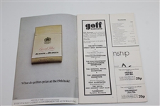 1977 OPEN at Turnberry Program with Course Map & Final Day Ticket #260 - Tom Watson Winner