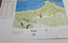 1977 OPEN at Turnberry Program with Course Map & Final Day Ticket #260 - Tom Watson Winner