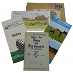 How to Play the Old Course, Home of Golf, Golfing Brochures with St. Andrews Card/Envelope