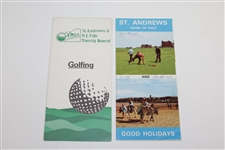 'How to Play the Old Course', 'Home of Golf', 'Golfing' Brochures with St. Andrews Card/Envelope