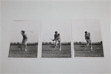 Six (6) Henry Picard Photos - 5 Photo Sequence & One Used in 1940 Scorecard Co. Series