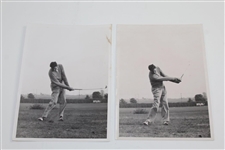 Six (6) Henry Picard Photos - 5 Photo Sequence & One Used in 1940 Scorecard Co. Series