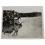 Bobby Jones 1930 British Amateur Round One P&A Photo - Hole Out from 160 Yards! with Leter