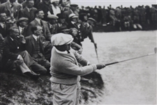 Bobby Jones 1930 British Amateur Round One P&A Photo - Hole Out from 160 Yards! with Leter