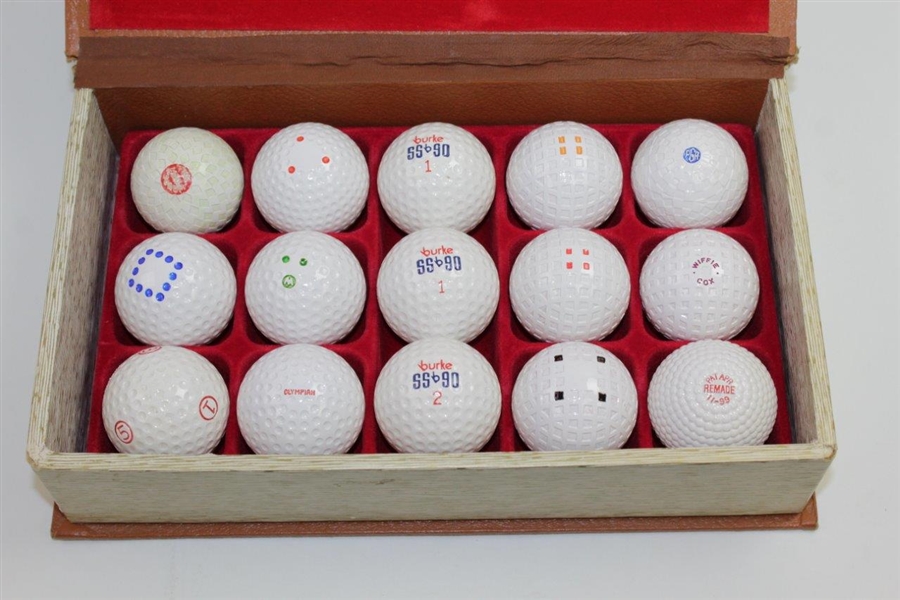 1899-1939 Anthology of the Golf Ball Ltd Ed with 15 Golf Balls in Original Box
