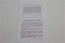 1899-1939 Anthology of the Golf Ball Ltd Ed with 15 Golf Balls in Original Box