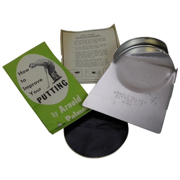 Classic Arnold Palmer Putting Cup Complete in Original Box with Instructions & Booklet