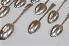 Ten (10) Various Antique Sterling Silver Golf Themed Spoons