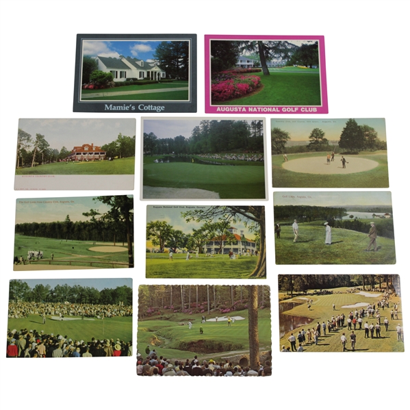 Eleven (11) Augusta National Golf Club & other Augusta Postcards