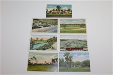Twenty (20) Antique & Unique Florida Golf Postcards
